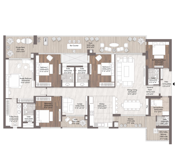 ELAN THE PRESIDENTIAL 5bhk