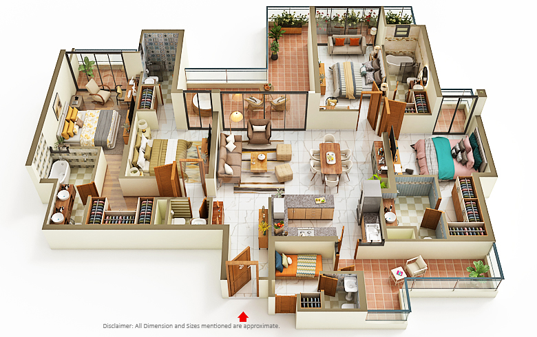 M3M ELIE SAAB 4BHK - 1
