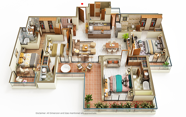 M3M ELIE SAAB 4BHK - 3