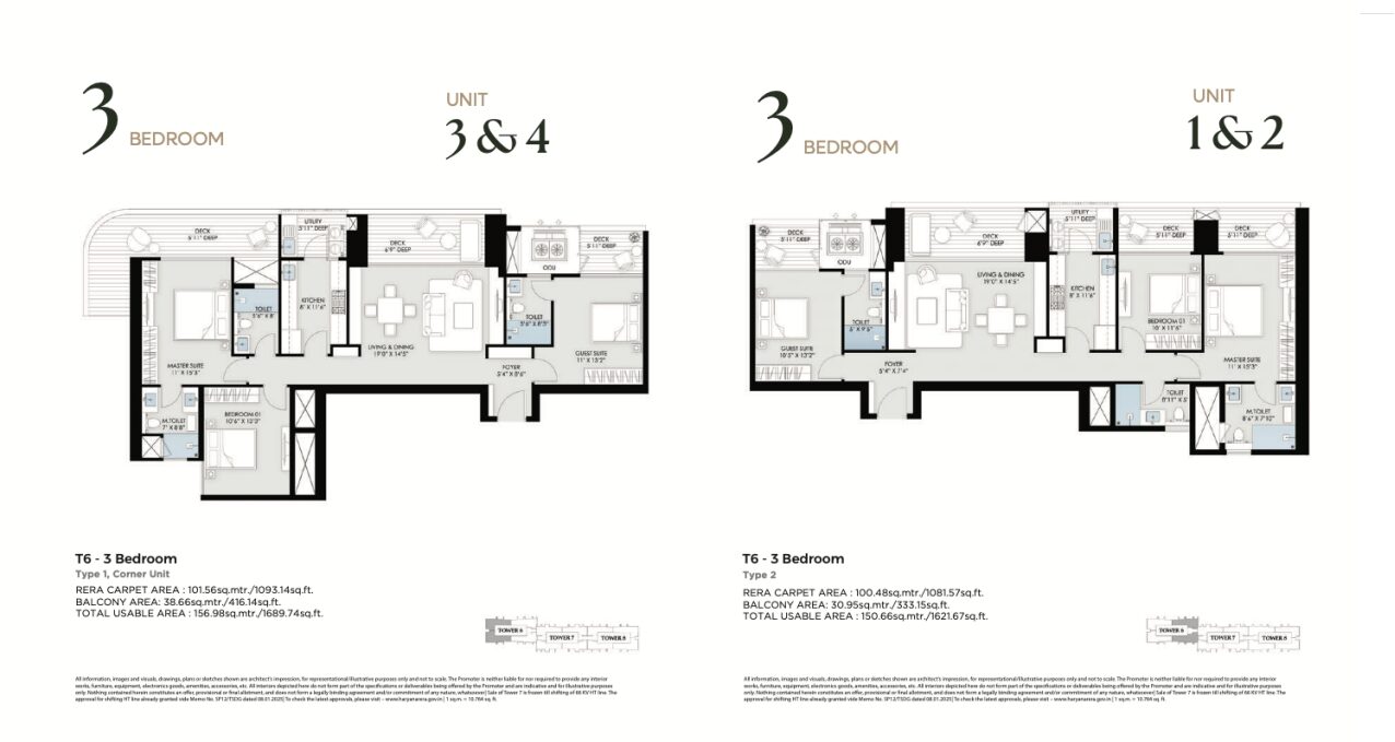 bptp gia residence Layouts