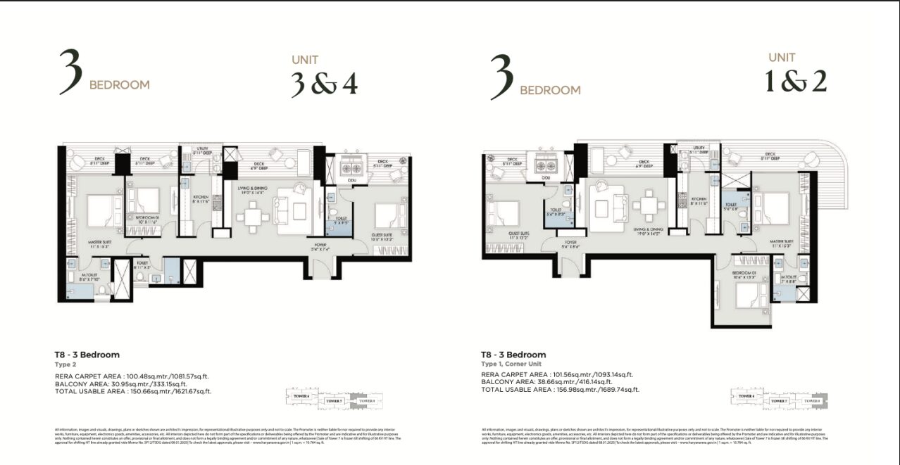 bptp gia residence Layouts
