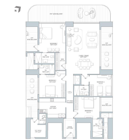 INDIABULLS ESTATE AND CLUB 4bhk
