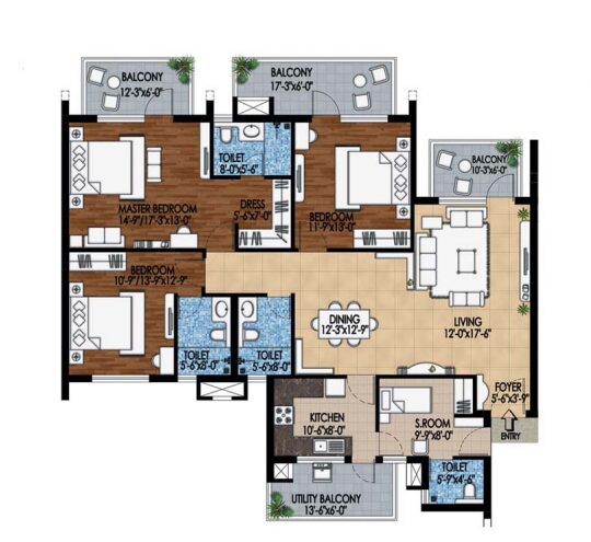 M3M WOODSHIRE SECTOR 107 GURGAON 3BHK - 1
