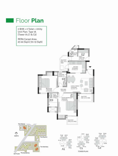 EXPERION THE HEARTSONG 2BHK -2