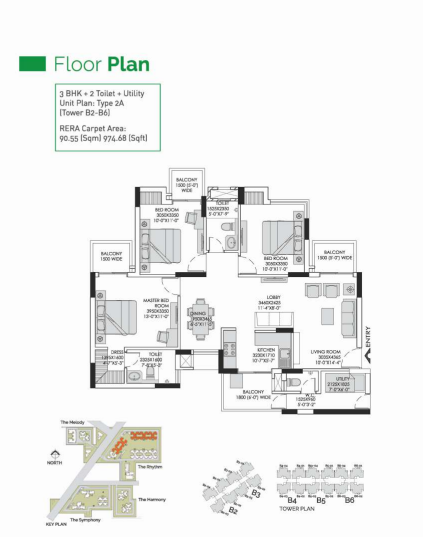 EXPERION THE HEARTSONG 3bhk -2