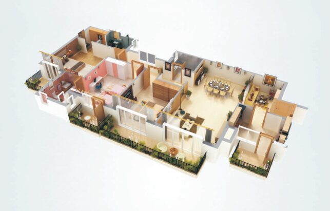 INDIABULLS CENTRUM PARK 3bhk