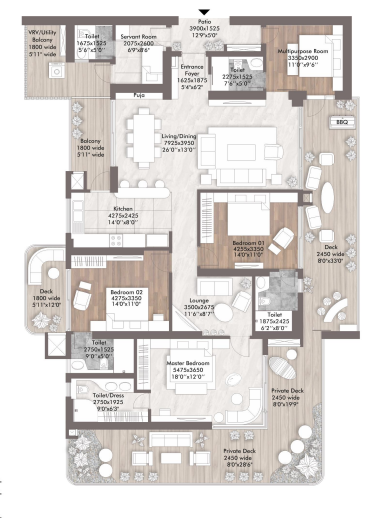 ELAN THE PRESIDENTIAL 4bhk