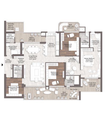 ELAN THE PRESIDENTIAL 4bhk