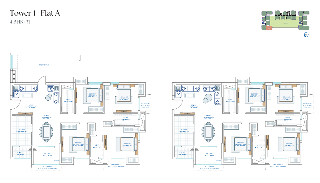 VAYU Corporation 4BHK