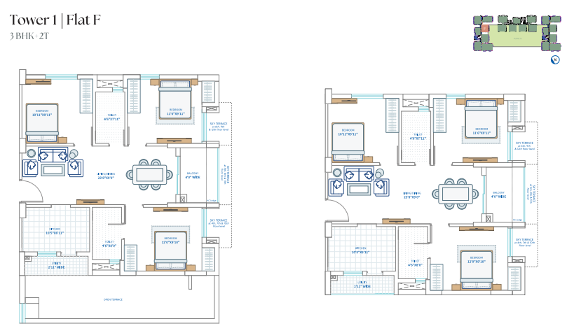 VAYU Corporation 3BHK