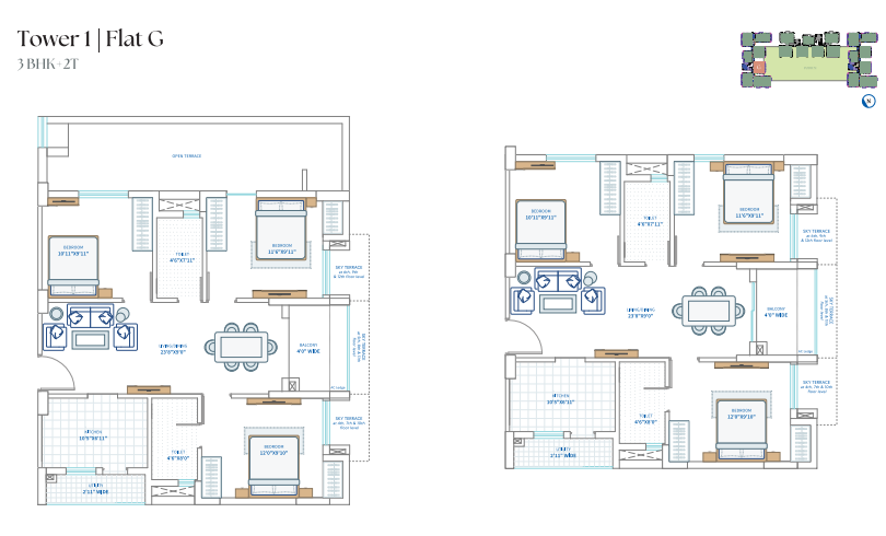 VAYU Corporation 3BHK
