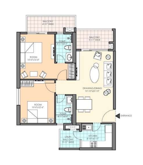 M3M HEIGHTS SECTOR 65 GURGAON 2BHK