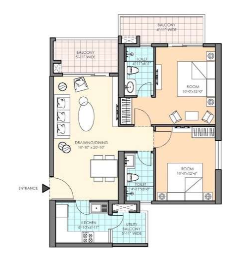 M3M HEIGHTS SECTOR 65 GURGAON 2BHK