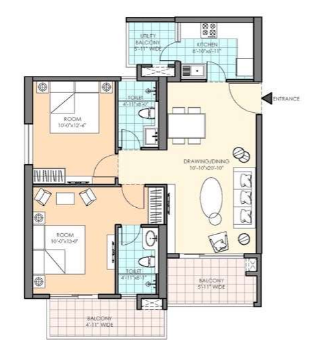 M3M HEIGHTS SECTOR 65 GURGAON 2BHK