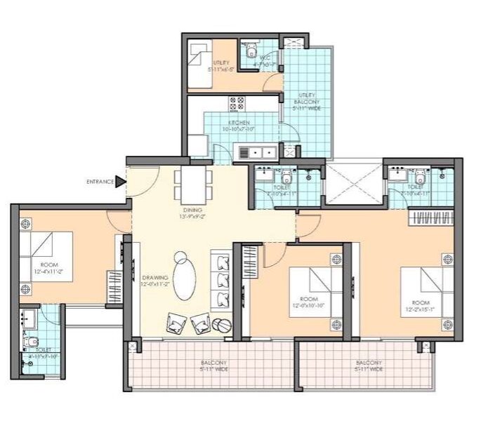 M3M HEIGHTS SECTOR 65 GURGAON 3BHK