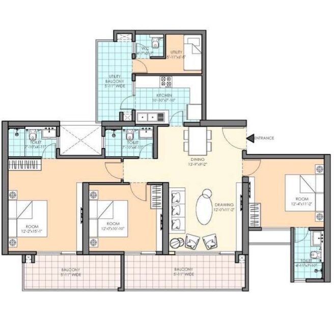M3M HEIGHTS SECTOR 65 GURGAON 3BHK