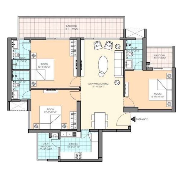 M3M HEIGHTS SECTOR 65 GURGAON 3BHK