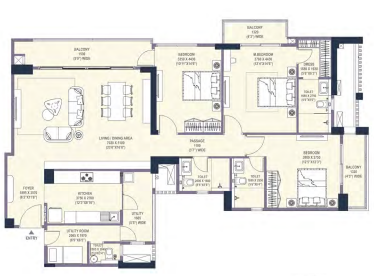 EMAAR URBAN OASIS 3bhk