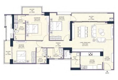 EMAAR URBAN OASIS 3bhk