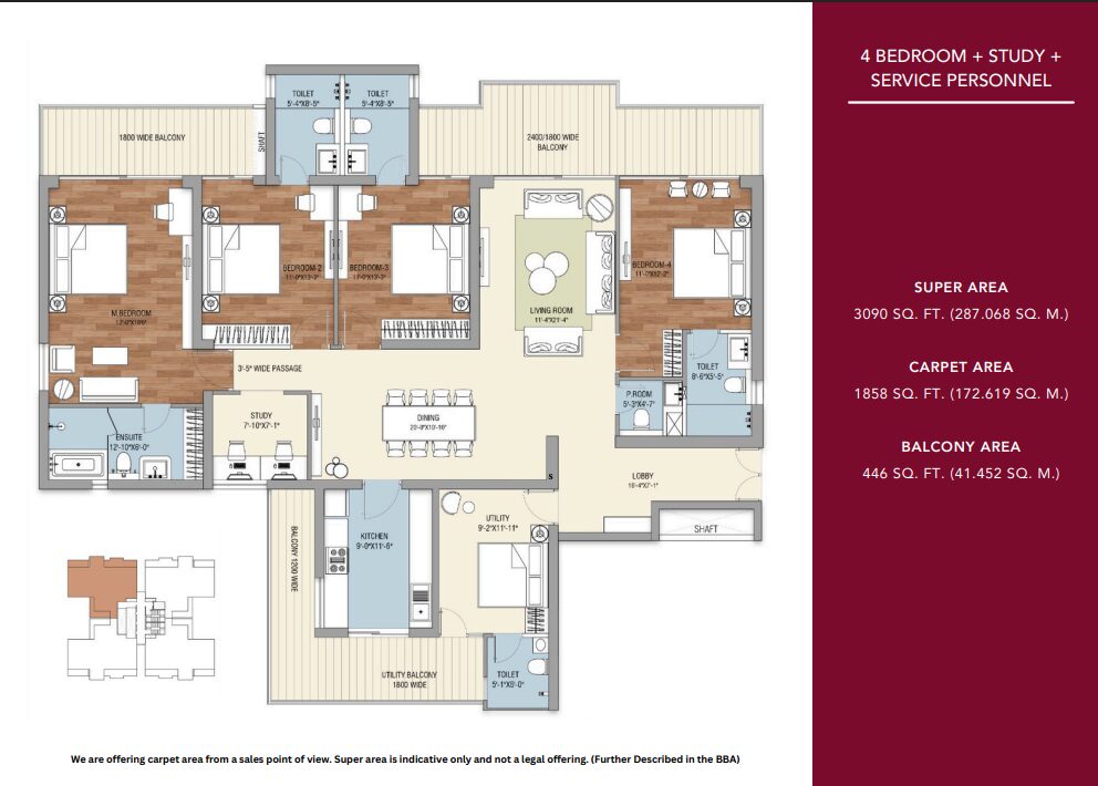 Tulip Crimson 4BHK