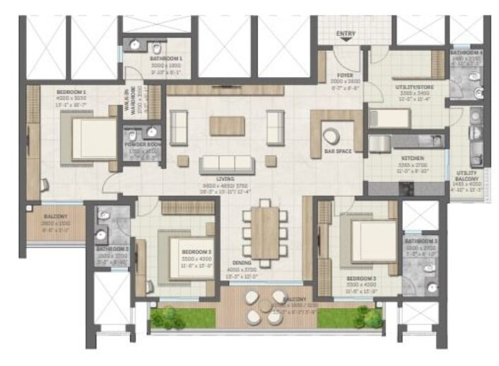 Sobha Aranya 3BHK