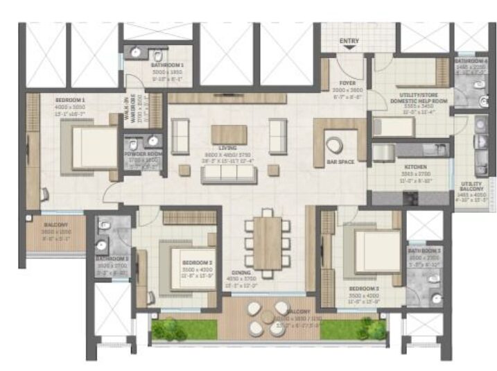 Sobha Aranya 3BHK