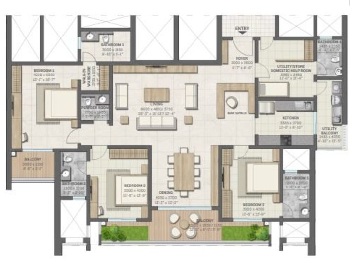 Sobha Aranya 3BHK