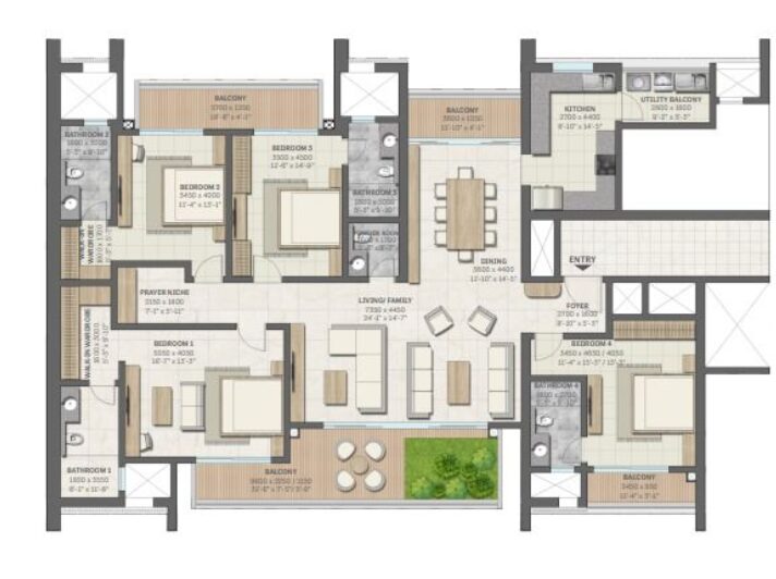 Sobha Aranya 4BHK