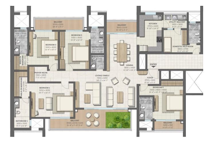Sobha Aranya 4BHK